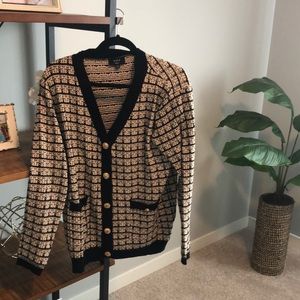 Vici cardigan with beautiful tweed pattern